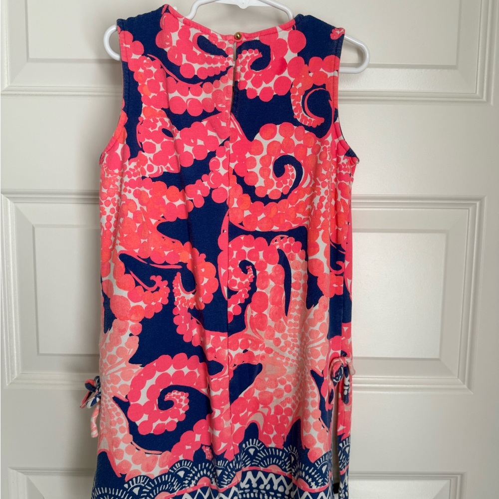 Lilly Pulitzer Coral and Navy Dress